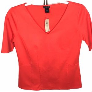 Ann Taylor V-Neck Short Sleeve Blouse